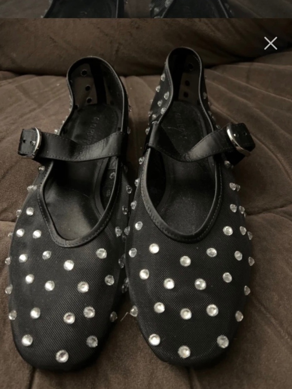 Old Navy black mesh flats